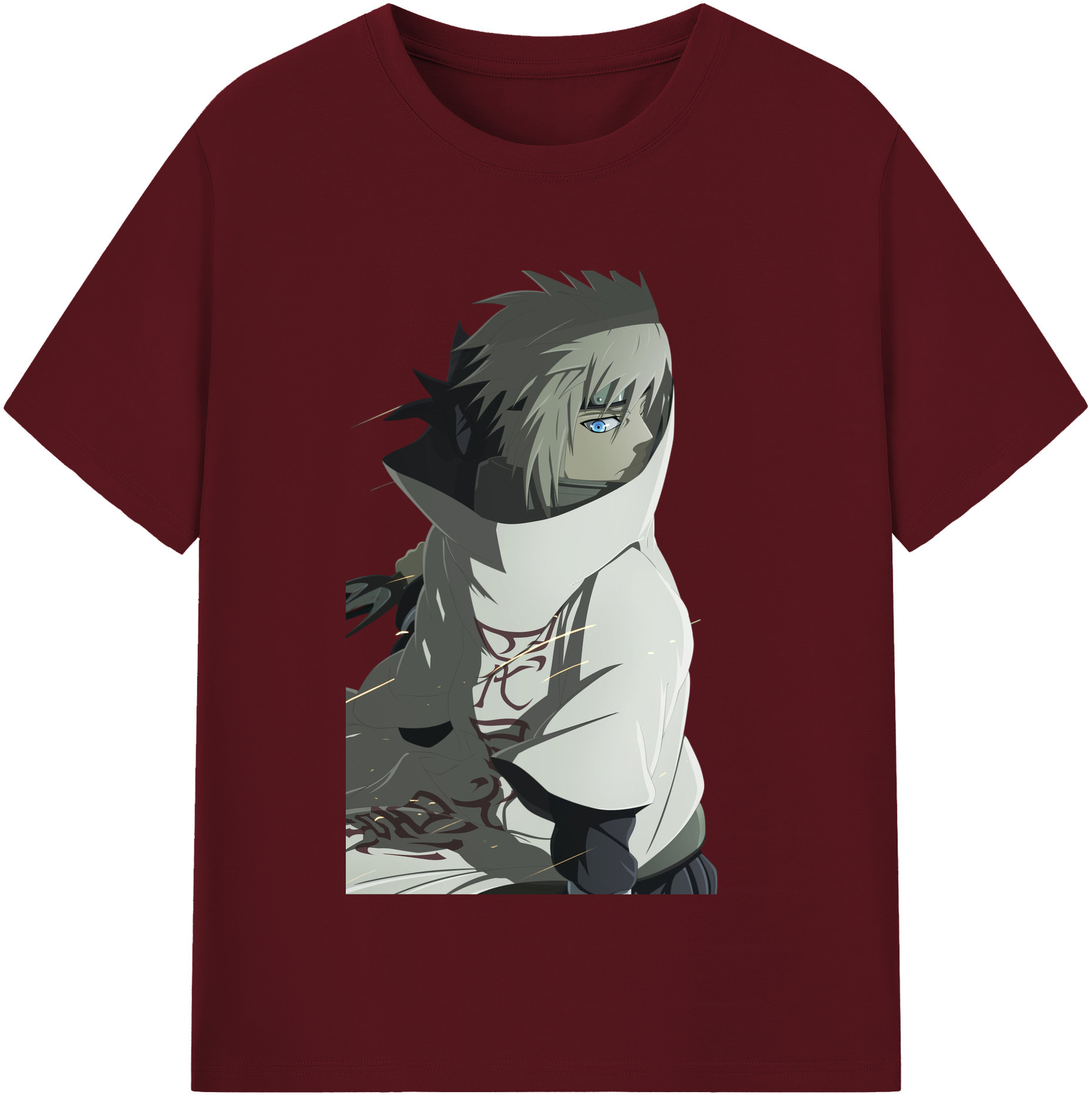 （画像用） NARUTO -ナルト- 波風 ミナト Namikaze Minato 綿100％半袖Tシャツ（フロントプリント）